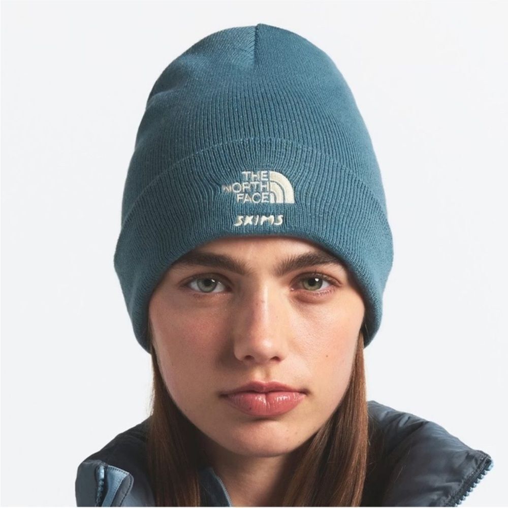 NWT The North Face X SKIMS Beanie Sk Kyanite Teal